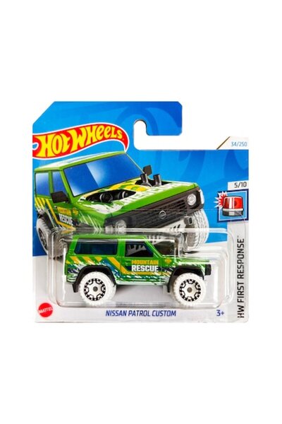HOT WHEELS Metal Car, Nissan Patrol Custom, 1:64, Green