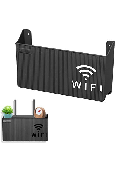 tozlupazar White Plexiglass Wifi Box Wall Hanging Insurance and Modem Storage Box 25X15X6 cm