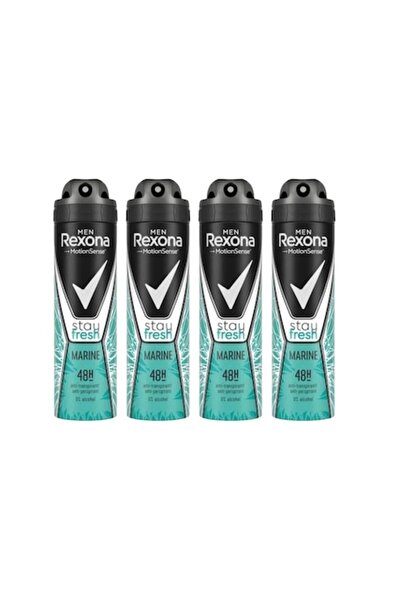 Rexona Set 4 x Deodorant Antiperspirant Spray Stay Fresh Marine Men 150ml