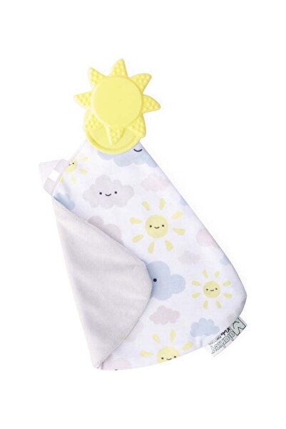 Malarkey Kids Teething Blanket for Babies | Soft Silicone Teether | Cactus Design | BPA-Free & Safe