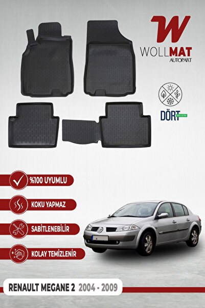 Renault Megane 2 Paspas 2004 2009 Arası 3d Havuzlu Paspas Seti