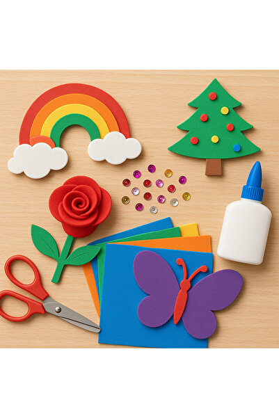 Vipfoni ورق إيفا A4 10 قطع - ألوان متنوعة