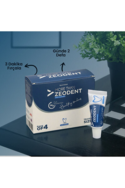 MORE THAN Zeodent Diş Macunu 4’lü Seyahat Boy (20 gr x 4)