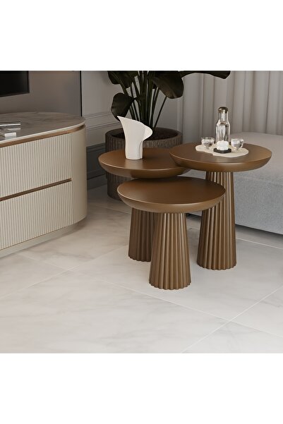 Genel Markalar FİTİLLİ 3LÜ MANTAR SEHPA