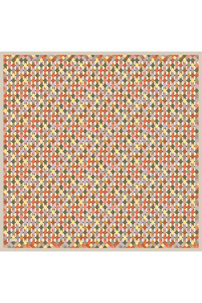 Belli Eșarfă de mătase Tivil IST 4059 - 36 Model mixt portocaliu