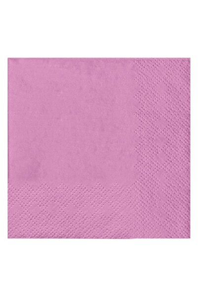 SHOPIENS Set of 25 Shopiens® table napkins, two-ply absorbent, pastel lilac, 21 x 21 cm