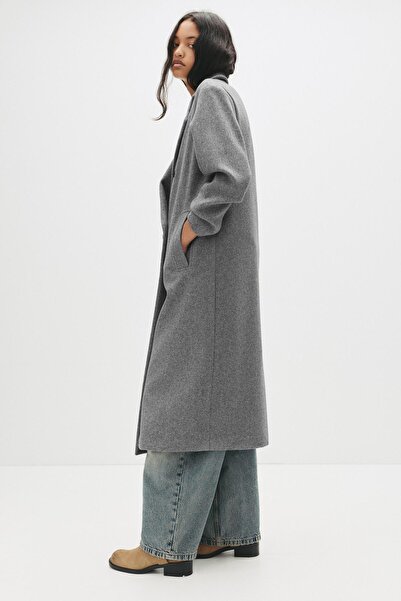 Pull & Bear Long double-breasted coat