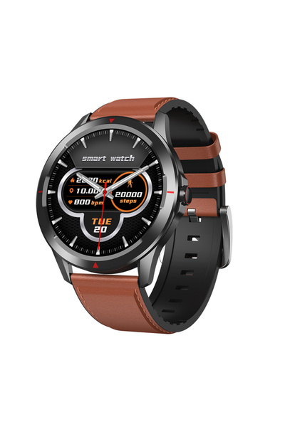 Twinkler Smartwatch TKY-Q29, Brown with Health Functions, Fitness Modes, Pedometer