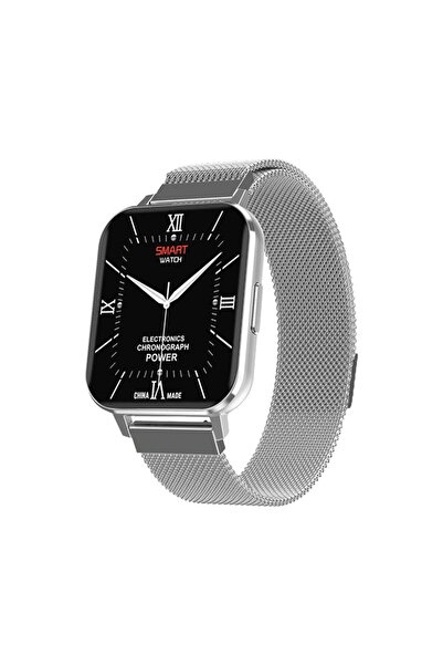Twinkler Smartwatch TKY-DTX, Metal bracelet, Silver with ECG, Blood pressure, heart rate