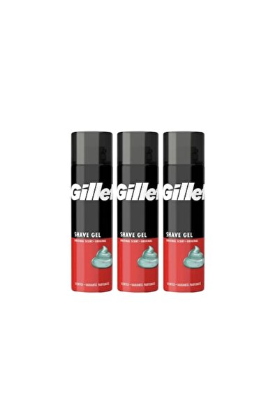 Gillette Set 3 x Shaving Foam 200ml Regular Original