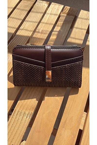 Z&M COLLECTION BAG SHOPPİNG Women's Trendy Textured Portfolio Wallet - with Zipper and Card Holder Compartment