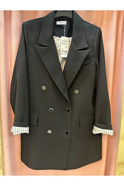 Aynaz siyah blazer ceket