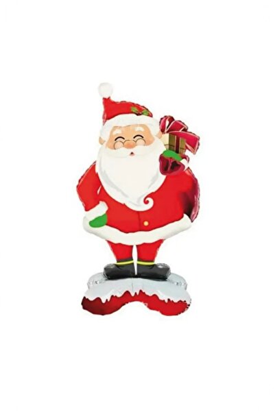 BİDOLUMUTLULUK Ayaklı Noel Baba Kurşun Asker Yılbaşı Ağaç Folyo Balon Parti Eğlence Kutlama Happy New Year