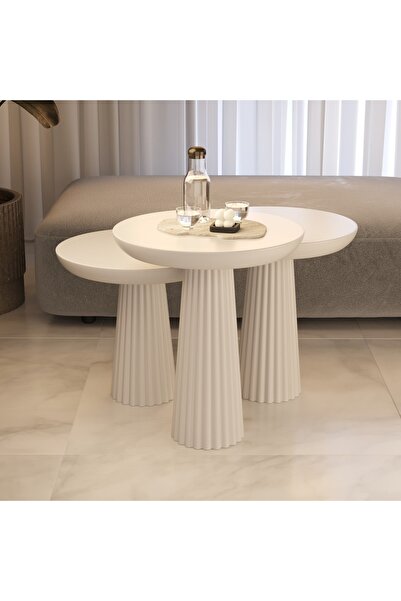 Genel Markalar FİTİLLİ 3LÜ MANTAR SEHPA