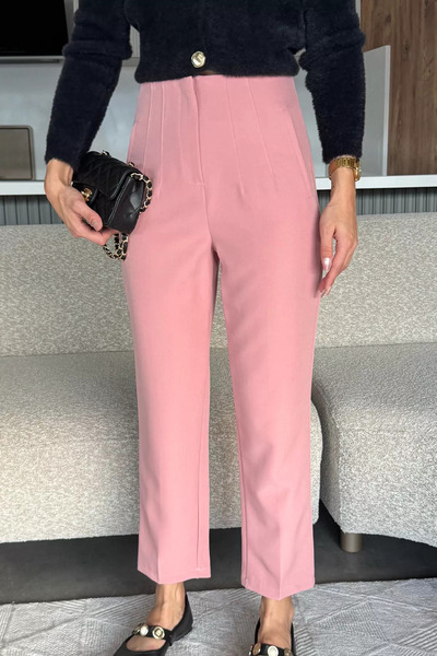 julude Powder Bell Chimali Fabric Trousers