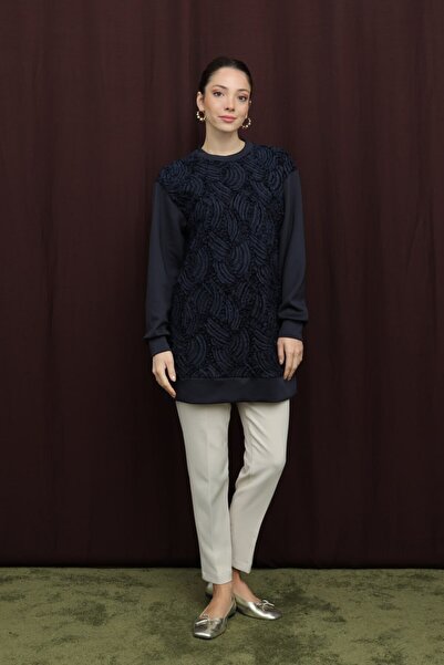 Puane Women's Front Part with Lace Detail, Stylish Looking High-End Tunic