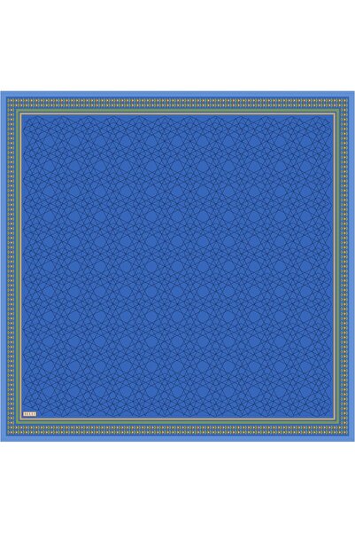 Belli Eșarfă de mătase Tivil IST 4053 - 36 Blue Mixed Pattern