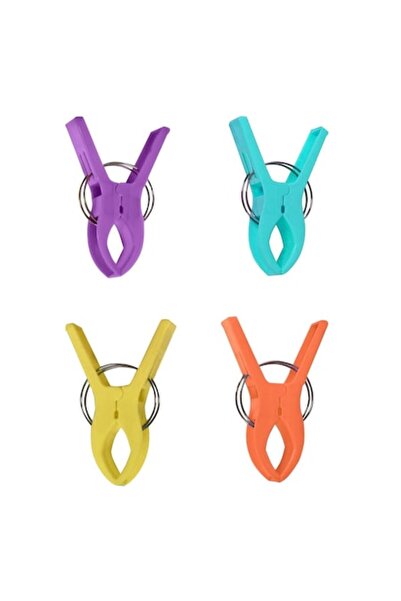 SHOPIENS Комплект от 4 големи щипки за закрепване на кърпата към солариума, S...