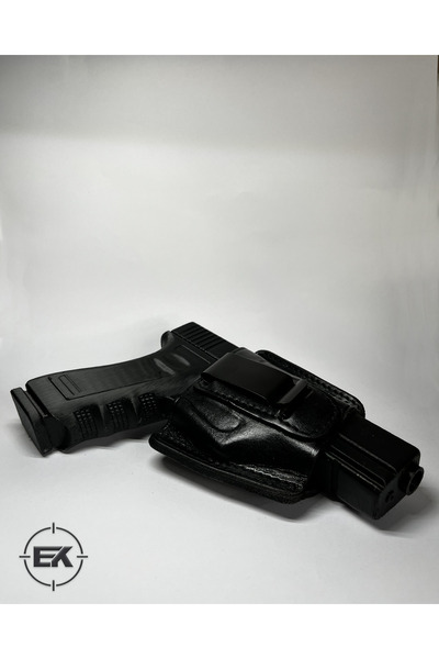 Erol Bürokrat Deri Tabanca Kılıfı — İç ve Dış Taşıma, Sağ & Sol Kullanım