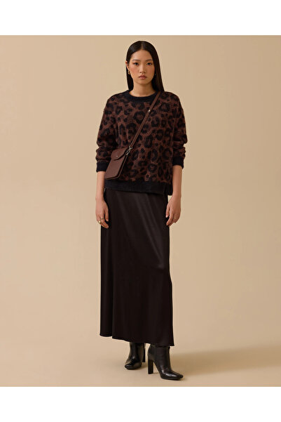 SCL Leopard Patterned Knitwear Sweater