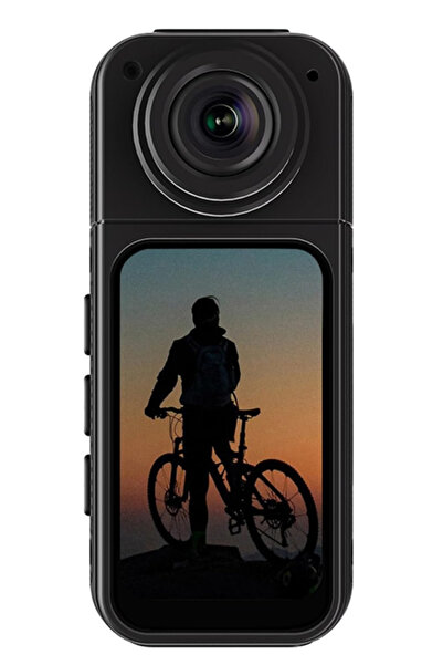 Generic Mini Rotate Body Camera – 1.47" HD Screen, 2.7K Thumb Camera with 180° Rotating Lens, Magnetic Mount