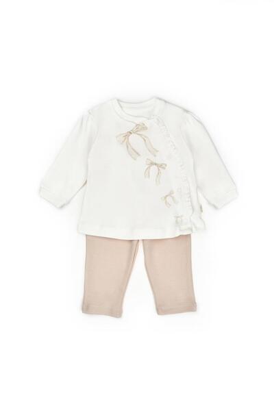 BabyCosy Organic Wear Baby Bottom Top Set 100% Organic Cotton, Baby - Newborn- Csy8155