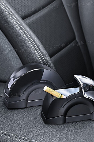 Yenilig Koku Önleyici Otomatik Kapaklı Araç İçi Küllük – Isıya Dayanıklı Meta...