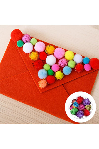 Vipfoni بومبوم لامع مقاس كبير - ألوان مختلطة