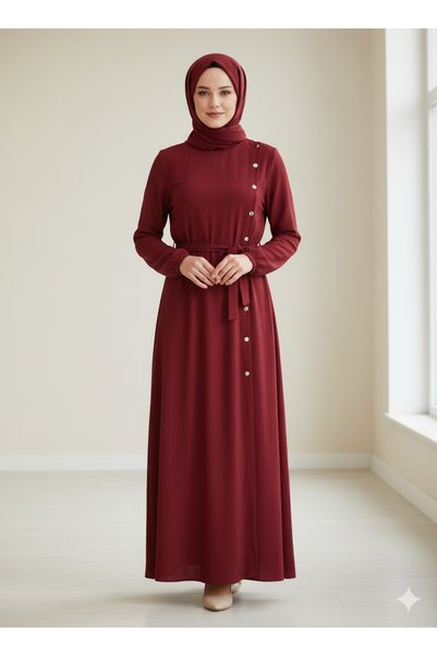 Efira Yan bağlamalı elbise