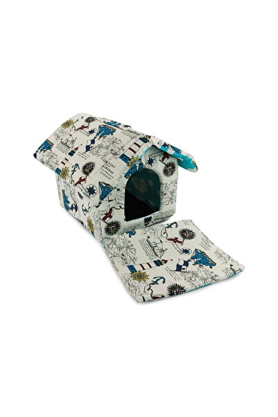 zola Cot for small dogs and cats, in the shape of a little house, multicolour...