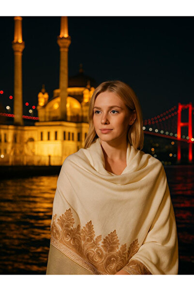 fiore fashion Marino Shawl 85% Cashmere 15% Silk Embroidered Scarf Marino Cashmere