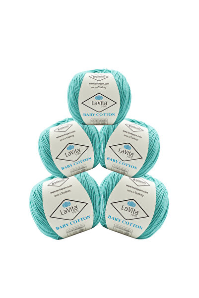 LaVita Yarn خيوط قطنية للأطفال للحياكة اليدوية والأميجورومي 40% أكريليك 60% ق...