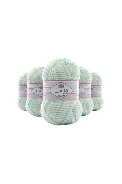 LaVita Yarn Ață de tricotat manuală multicoloră Baby Batik 100% acrilic 500gr...
