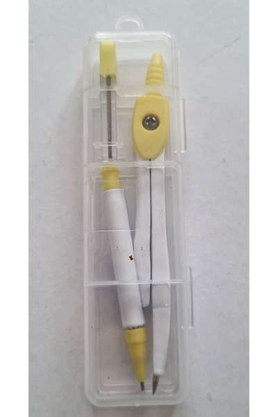 Modellino Boxed Metal Yellow Compass - with a Pencil
