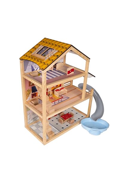 Toysilla Ahşap Kaydıraklı Oyun Evi - T2015