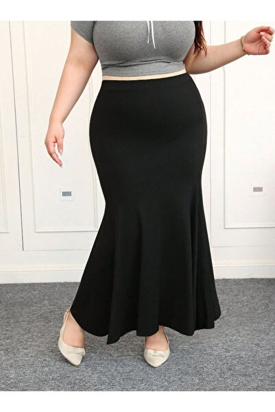 CNG MODA Plus Size Stylish Slimming Hijab Fish Skirt