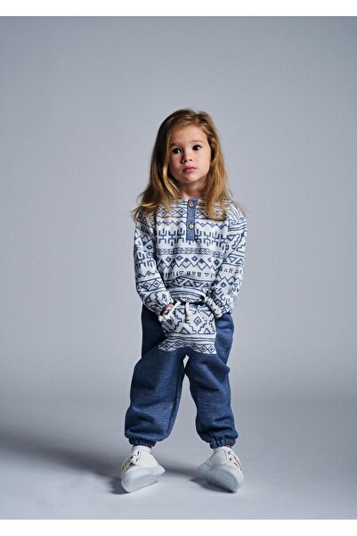 MiaBaby Ethnic Pattern Trousers Kangaroo Pocket 2 Piece Set