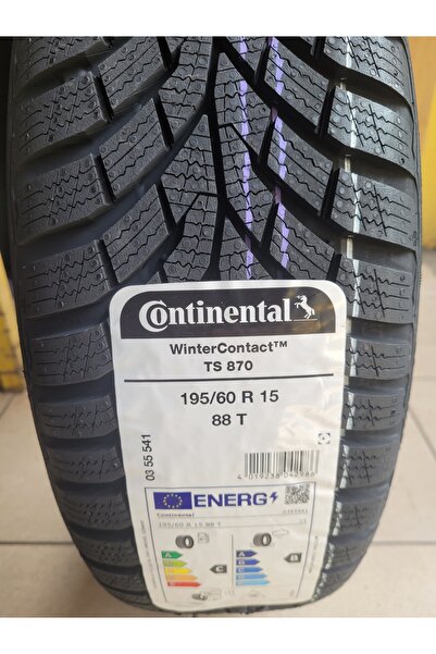 Continental 195/60R15 Winter Contact TS870 88T Set Olarak (4 ADET) 2025 Üretim*