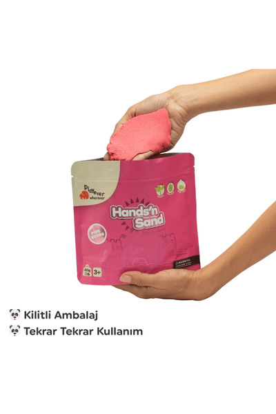 Playever Hands'n Sand Doğal Kinetik Kum 500gr - Pembe