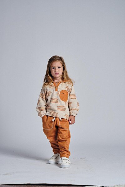 MiaBaby طقم مكون من قطعتين بغطاء للرأس بنمط عرقي للجنسين