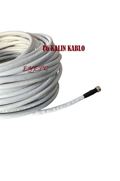 NcpLine 55 Meters Ready-To-Use Tv Antenna Cable – Dish Antenna Lnb Receiver S...