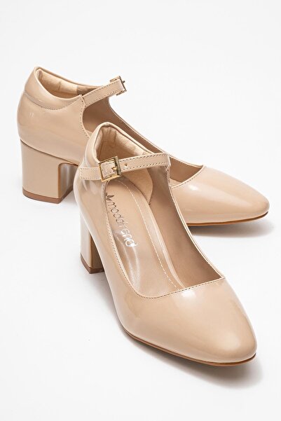 CCWAY AYAKKABI Women's Heeled Shoes Ten Patent Leather