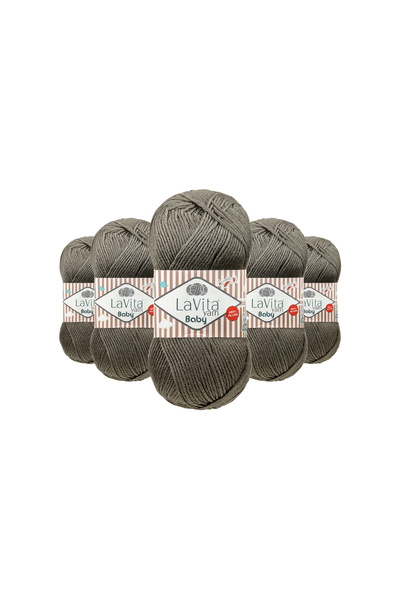 LaVita Yarn Плетене за бебета El Плетене 100% акрил против пилинг 500 г 5 БРО...
