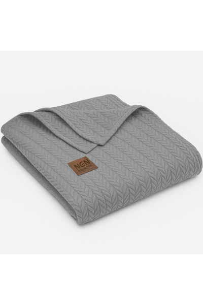 ngn collection 100% Cotton Knitted Patterned Pique 100X110 cm – Baby and Children's Blanket