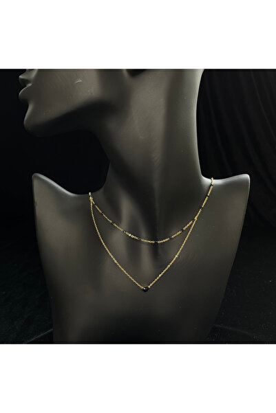 ElectraStore Black Heart Pendant Necklace