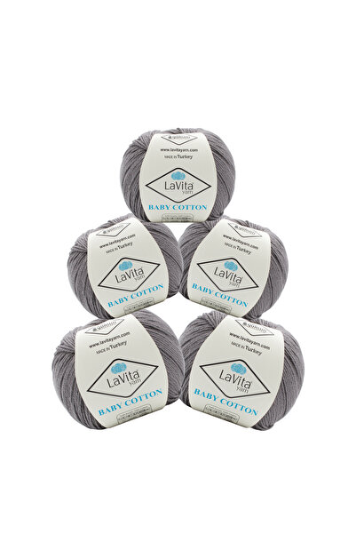 LaVita Yarn خيوط قطنية للأطفال للحياكة اليدوية والأميجورومي 40% أكريليك 60% ق...