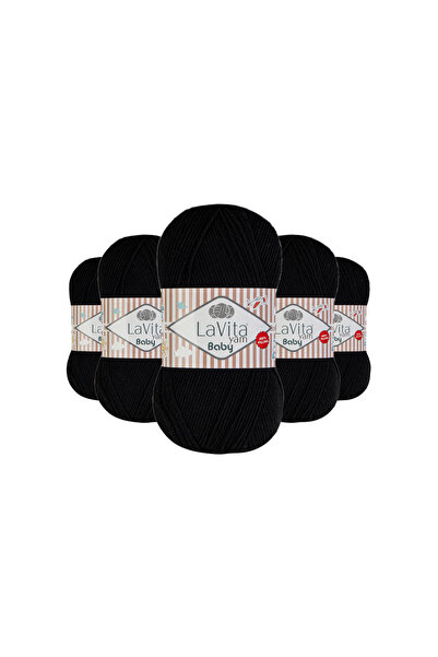 LaVita Yarn Плетене за бебета El Плетене 100% акрил против пилинг 500 г 5 БРО...