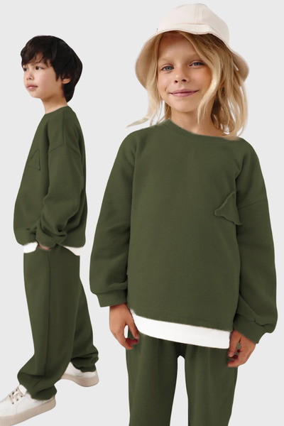 ETİC MODA Children's Tracksuit Set Oversize – Comfortable and Stylish Design