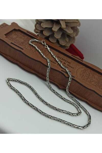 Simge Gümüş 295 Aayr Gümüş Kral Kolye Uzunlugu 60 cm Ebatı 3.5 mm