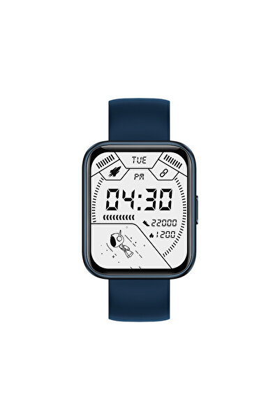 XK Fitness V30 Smartwatch with 1.69 inch Display, Calories, Distance, Pulse, Blue